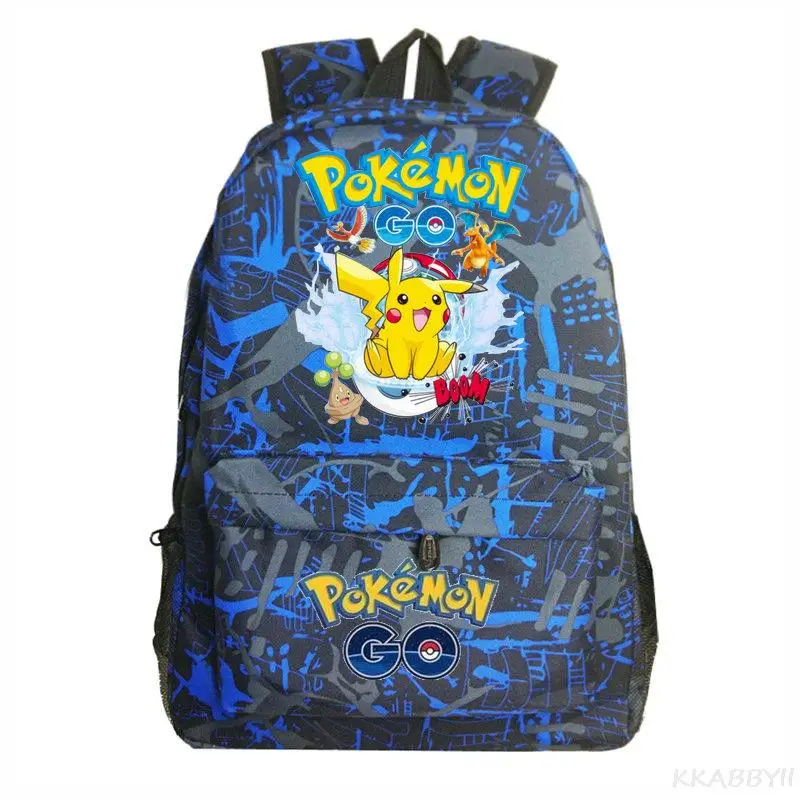 Anime Pokemon Go Backpack Canvas Pikachu Boys Girls Teenagers schoolbag Rucksack Men Women Mochilas Travel Bags