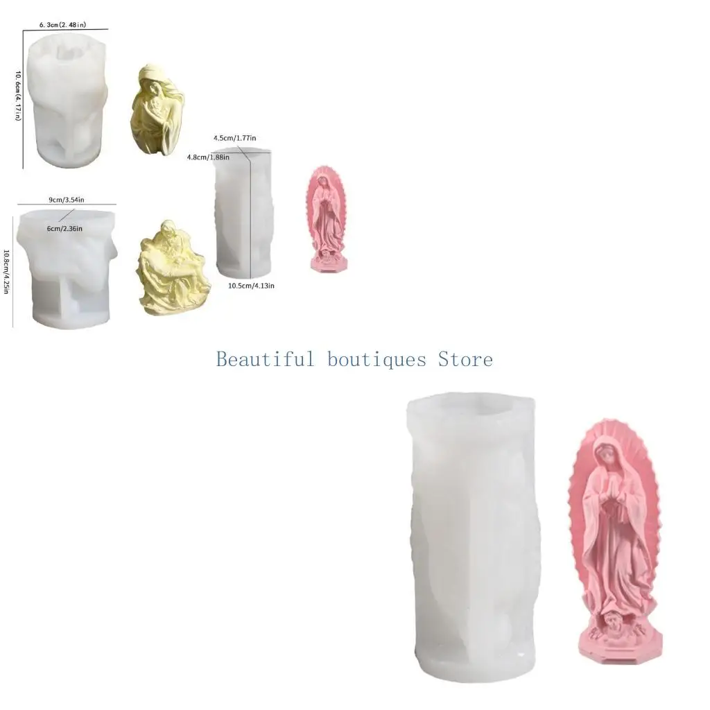 

U4LF Силиконовая форма для матери и ребенка, гибкая антипригарная конструкция для легкого снятия, идеально подходит для свечей и