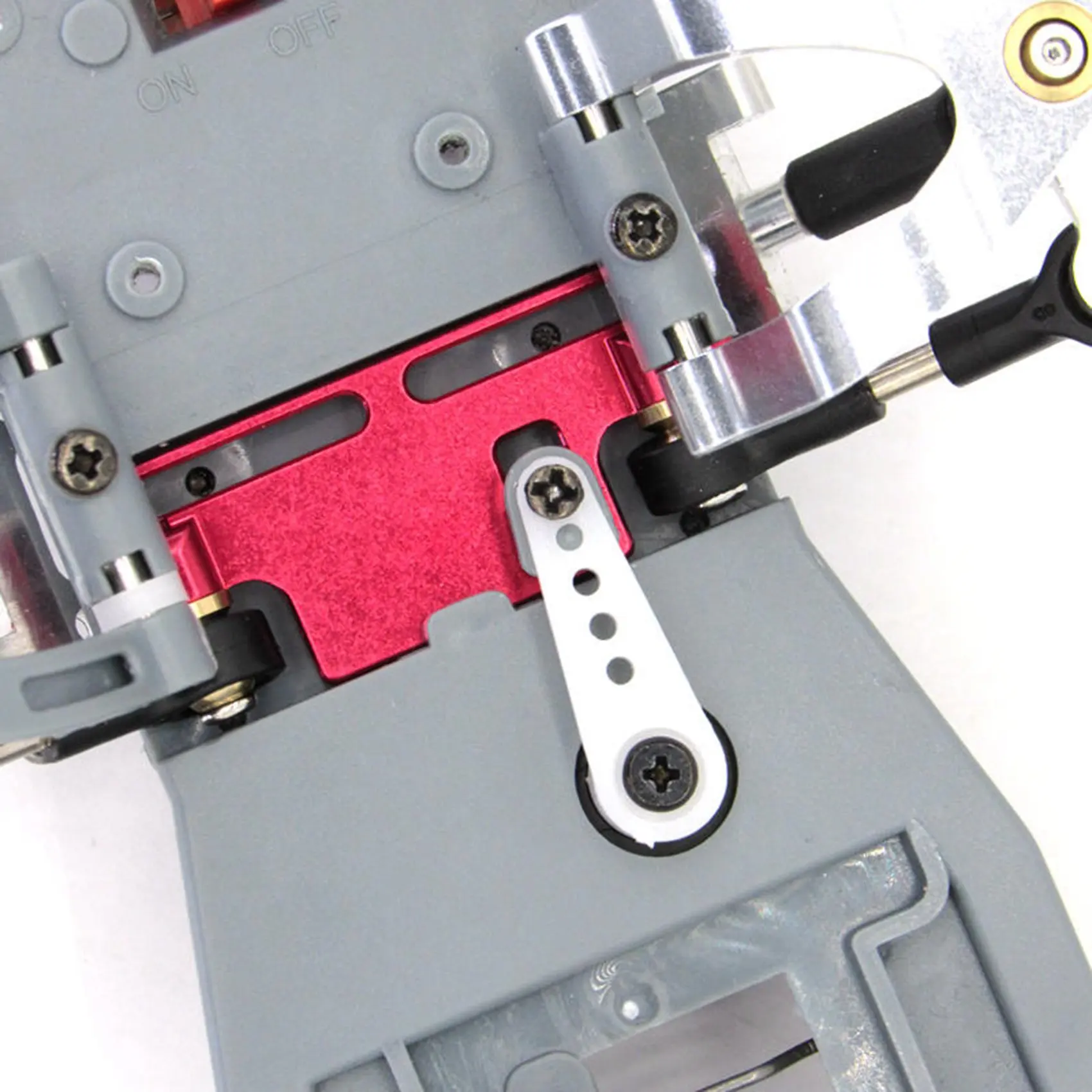 WPL D12 مجموعة توجيه معدنية لشاحنة RC ، قطع غيار ترقية السيارة ، كتلة التوجيه الجمعية ، قطع الغيار ، الأحمر ، 1 ، 10