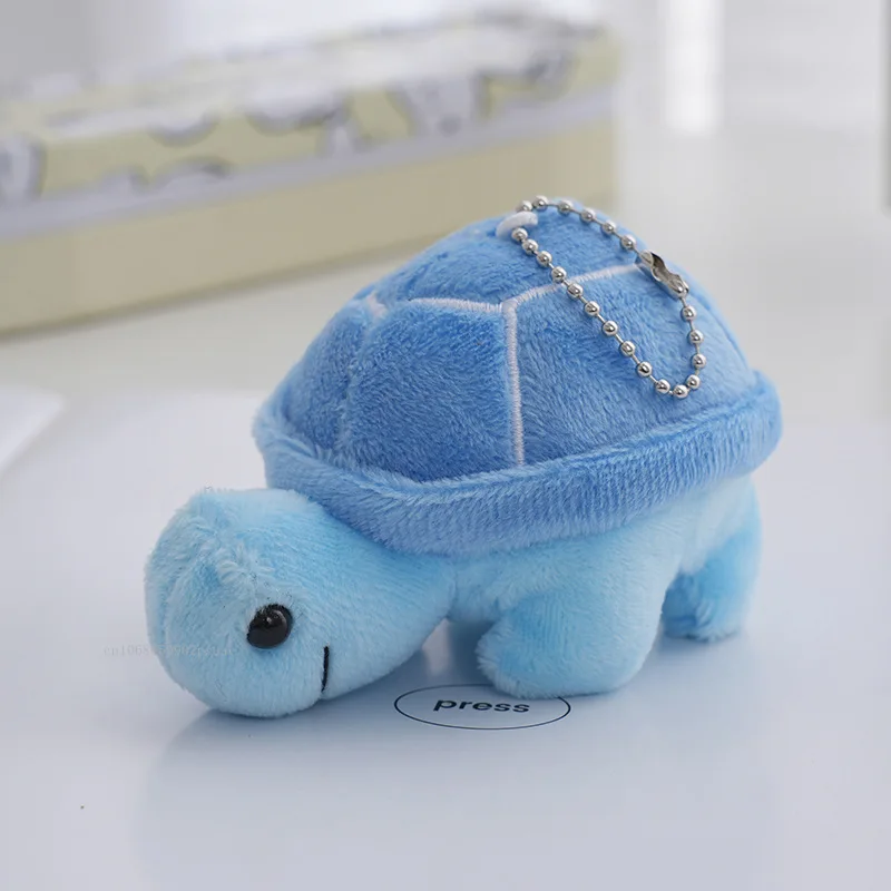 

10cm Cute Turtle Dolls Keychain Cartoon Car Keyring Women Bag Plush Pendant Accessories Key Chain Girls Kids Toys Xmas Gift