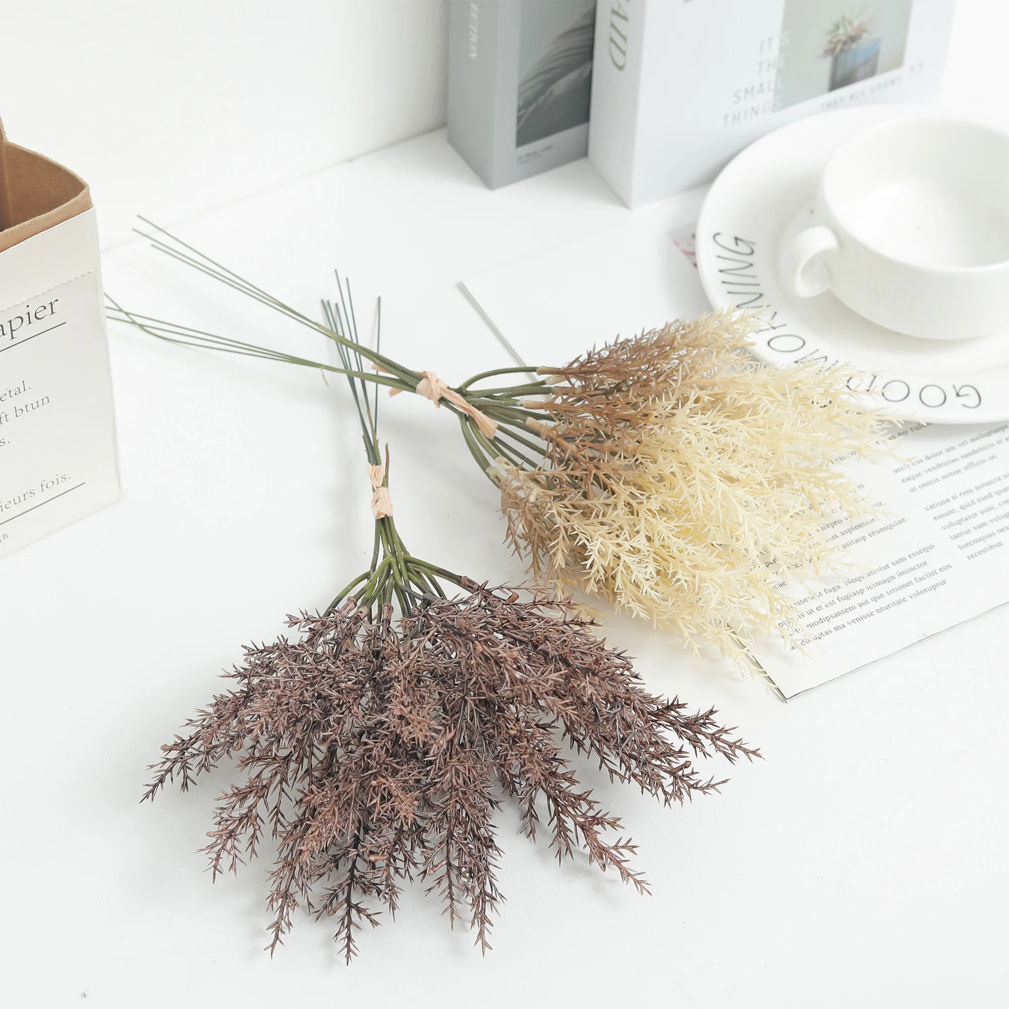 Sandy Beige Bundled Wheatgrass - đánh giá và giá Dried Flower Bunch