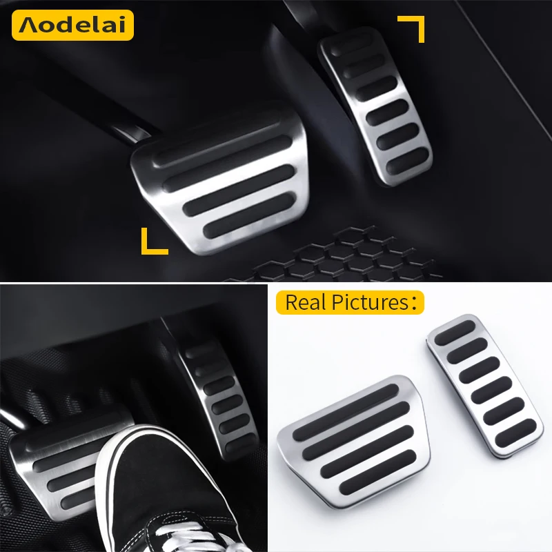 For Land Rover Defender 90 110 130 Stainless Steel Car Gas Fuel Brake Pedal Automatic Acceleration Pedal