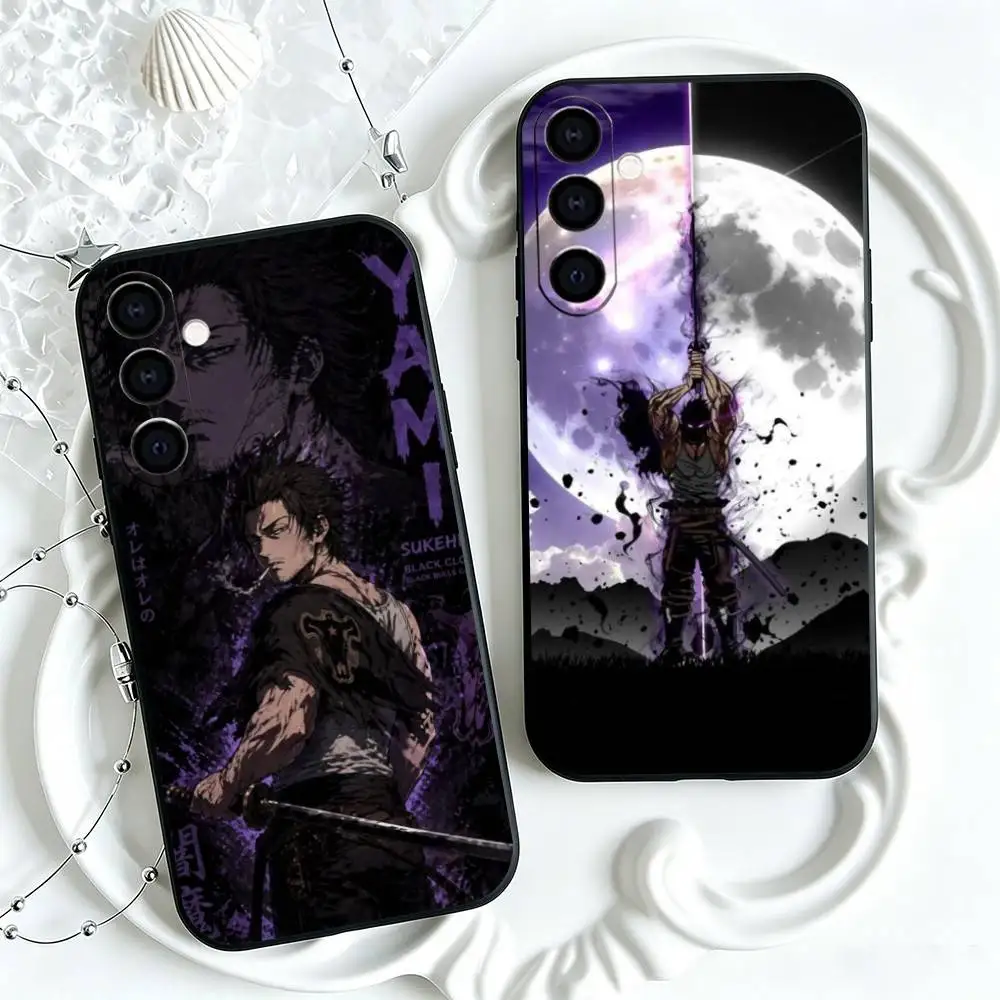 Popular Black Clover Yami Sukehiro  Phone Case For Samsung Galaxy A73,A72,A71,A70,A53,A52,A51,Others Soft Black Cover