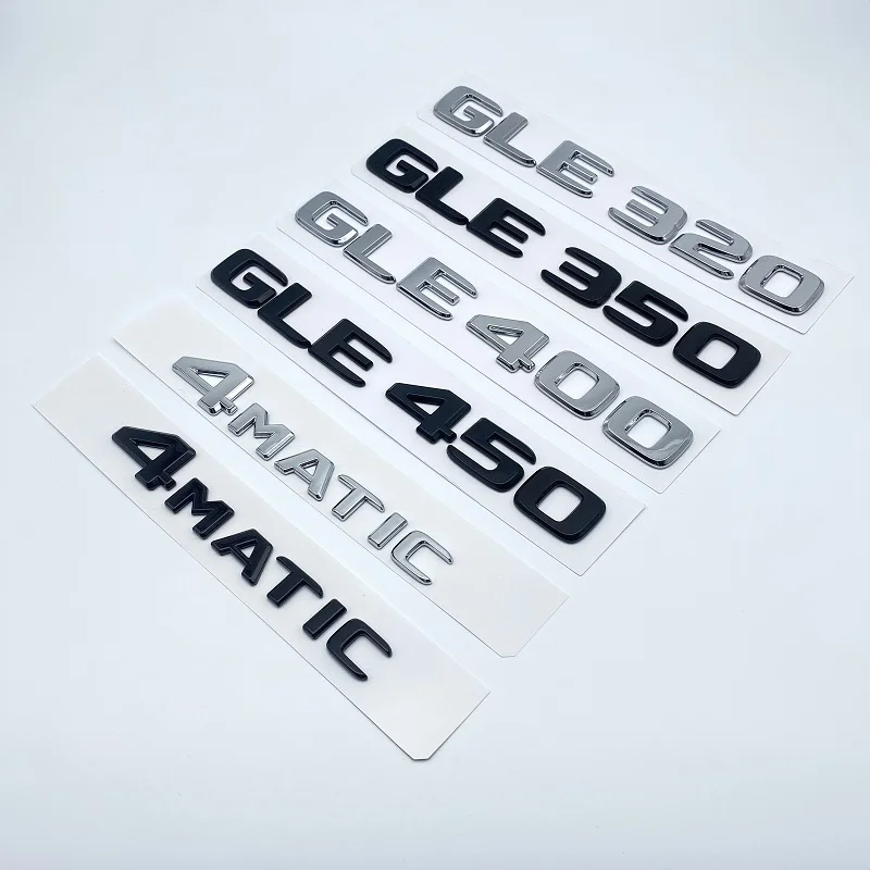 2017 ملصق شعار لشعار سيارات مرسيدس بنز GLE250d GLE300 GLE300d GLE350d GLE350e GLE500e gle320 4Matic  ملصق لوحة شعار السيارة
