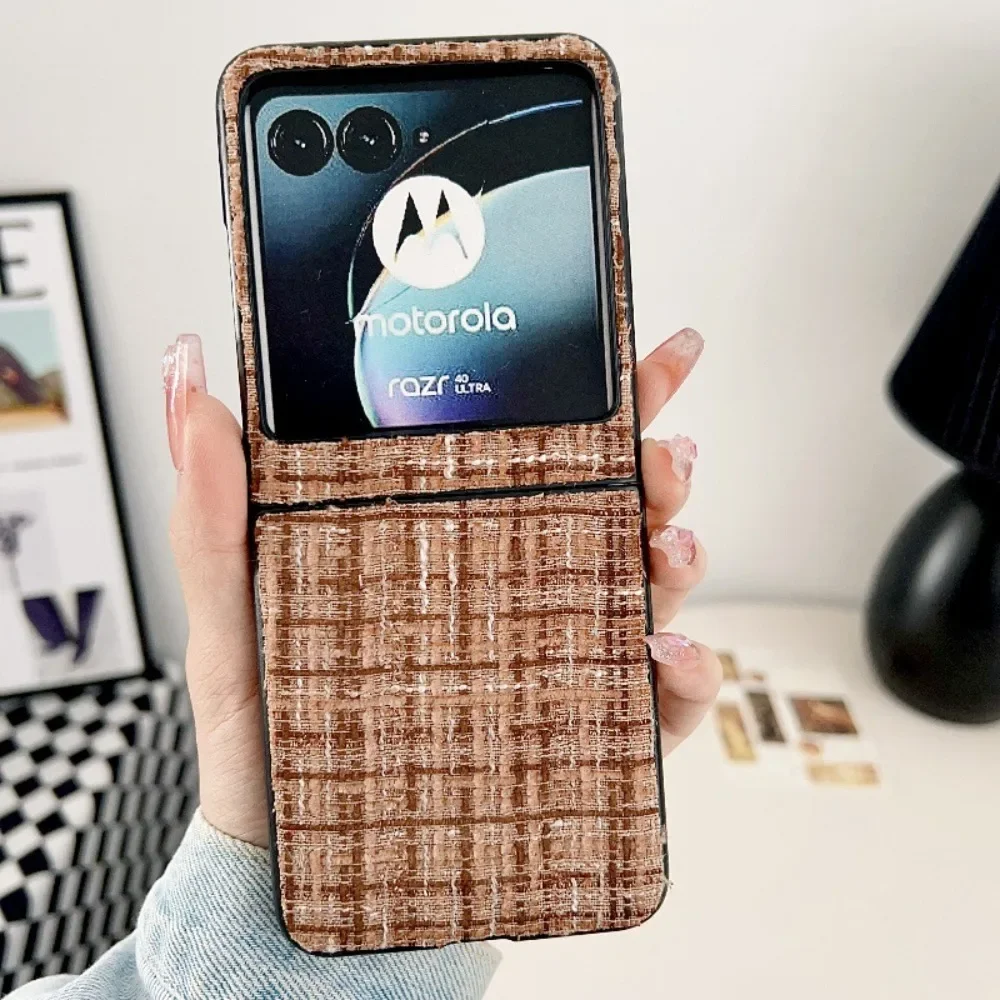 2024 Moto Razr 50 Ultra PU Leather Phone Case for Motorola Razr 50 40 Ultra Razr 50 40 Shockproof Protective Cover