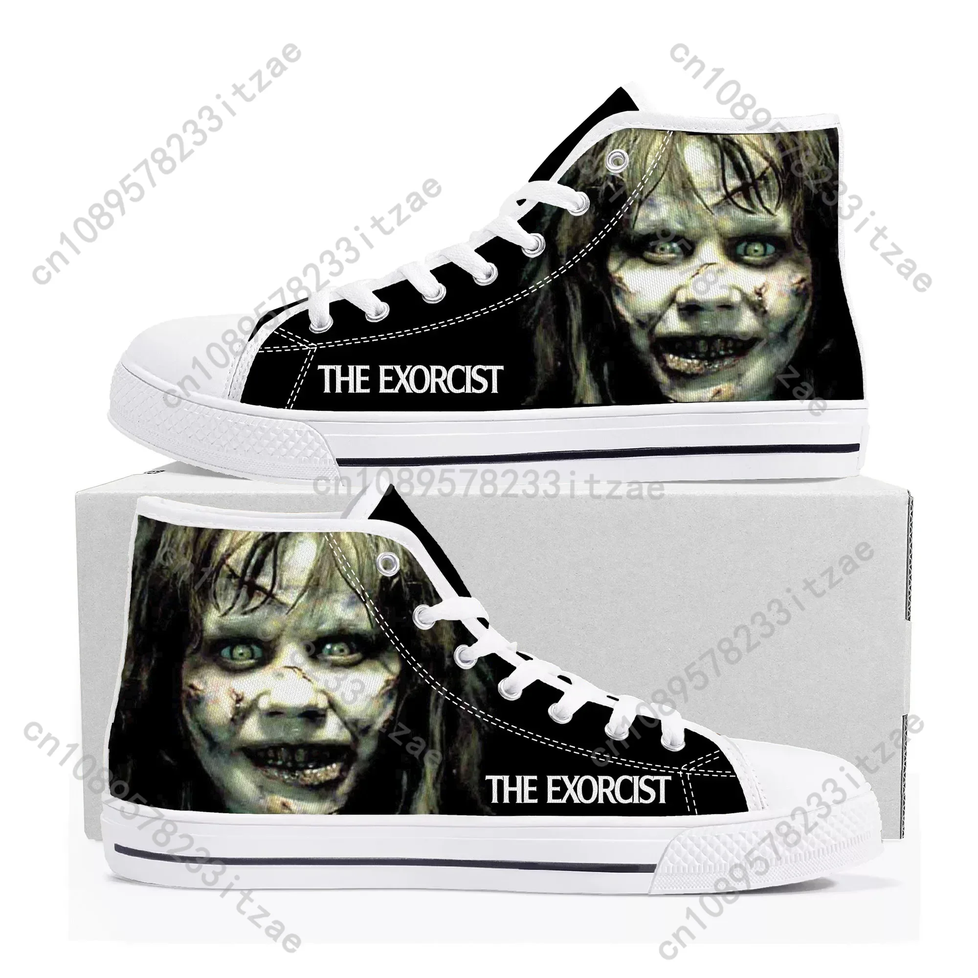 

The Exorcist High Top Sneakers Mens Womens Teenager Canvas High Quality Sneaker Casual Custom Made Shoes Customize DIY Shoe