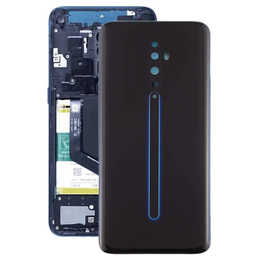 For Oppo Reno Z / Reno 2 / Reno 2Z Reno2 Z F Back Battery Cover Door Housing case Rear Glass Repair Parts