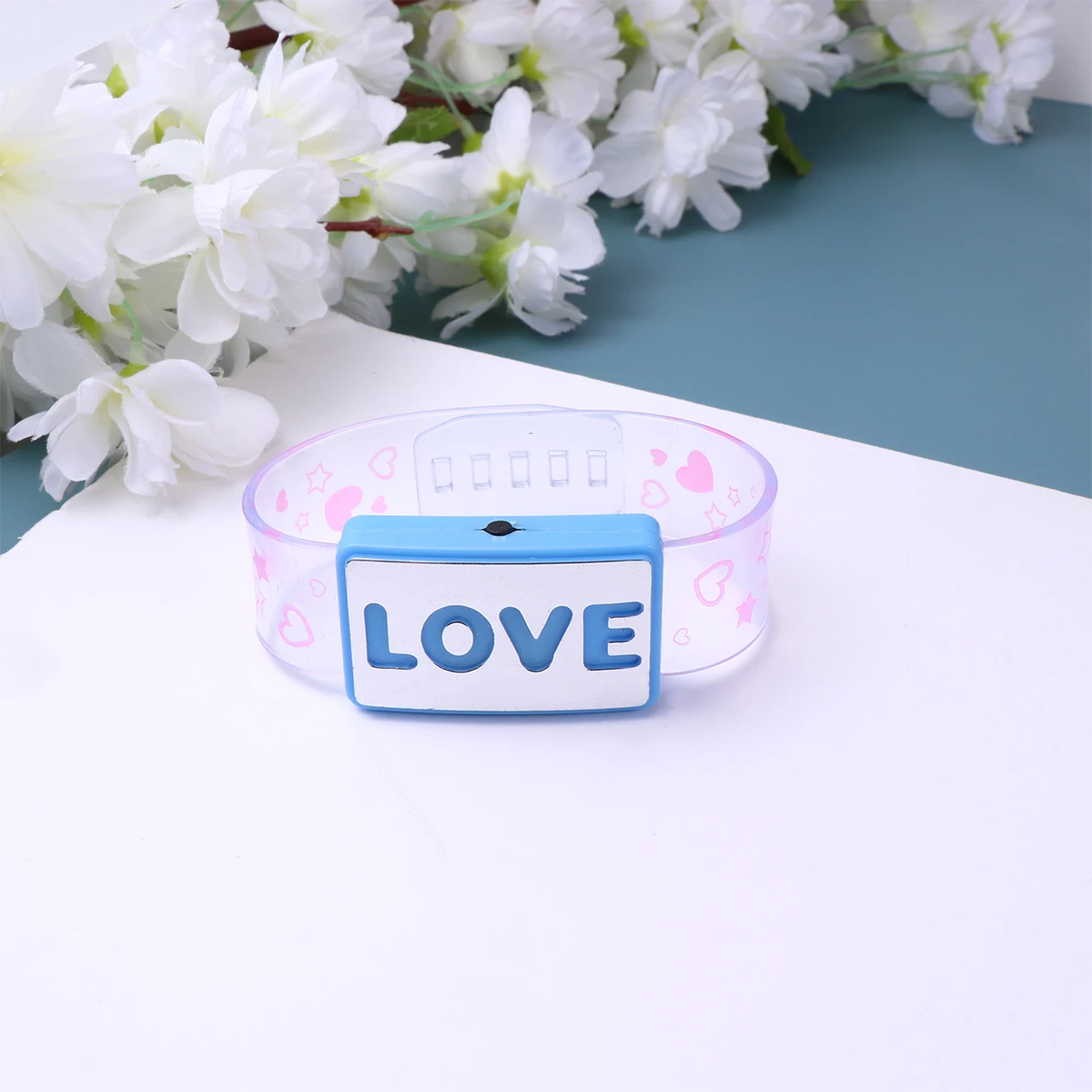

3 Pcs Luminous Bracelet The Gift LED Silicone Bangle Shine Wristband Light Valentine