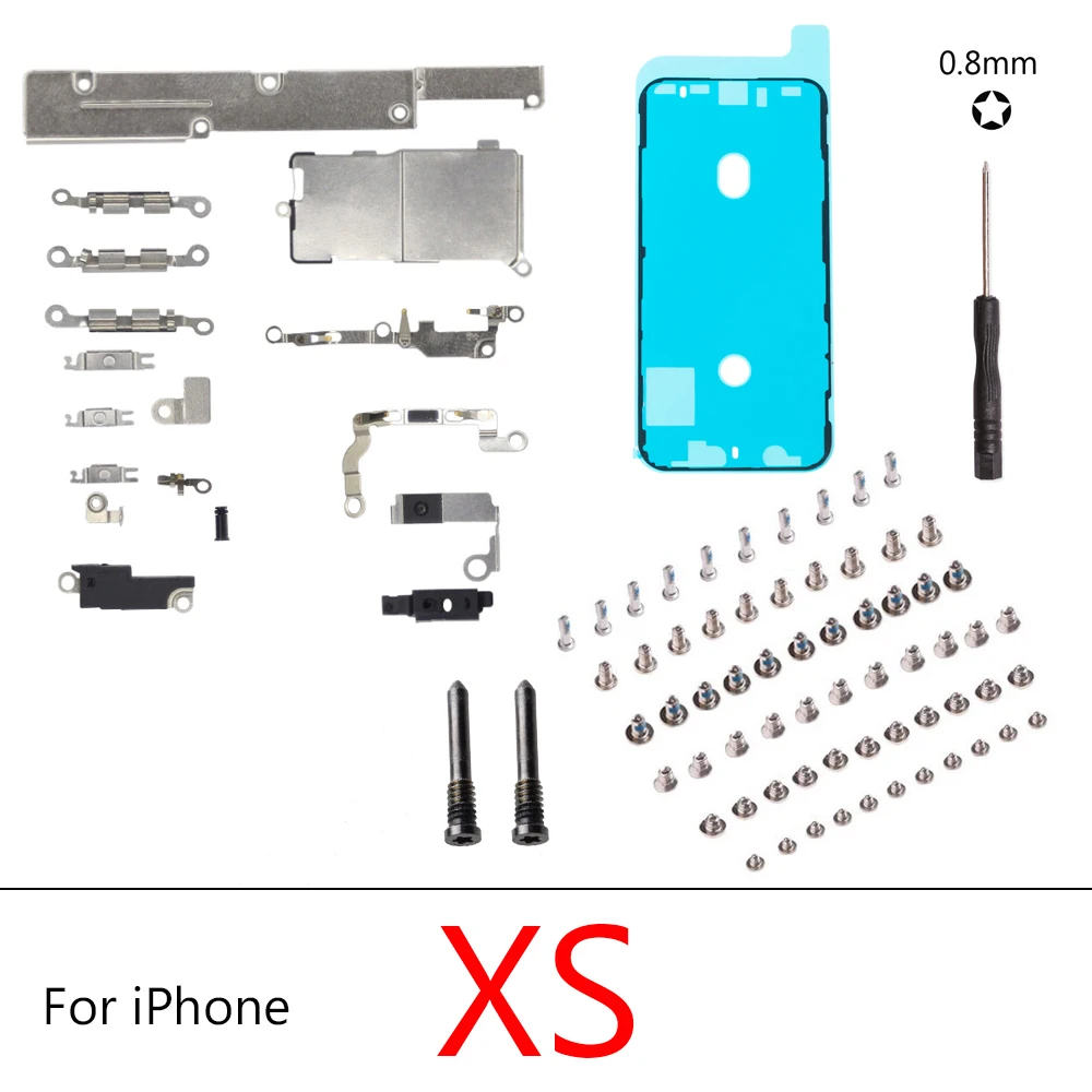 1set Full screw+Inner Accessories For iPhone X XS XR XS MAX 7G 8G