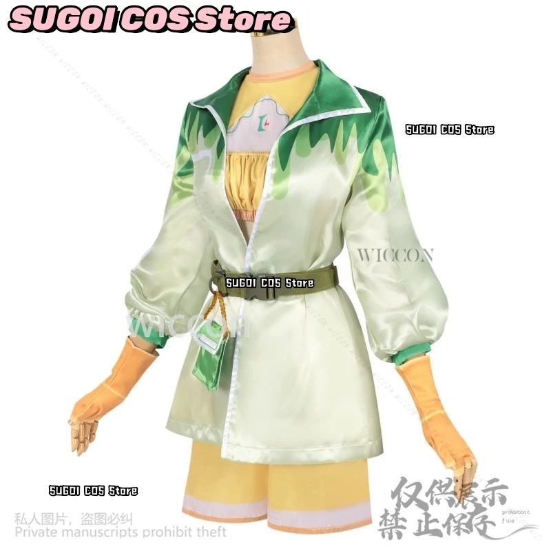 Anime Game Infinity Nikki Cosplay Costumes Green Lolita Dress Hat Kawaii Suit For Girls Woman Wigs Roleplay Halloween Customized