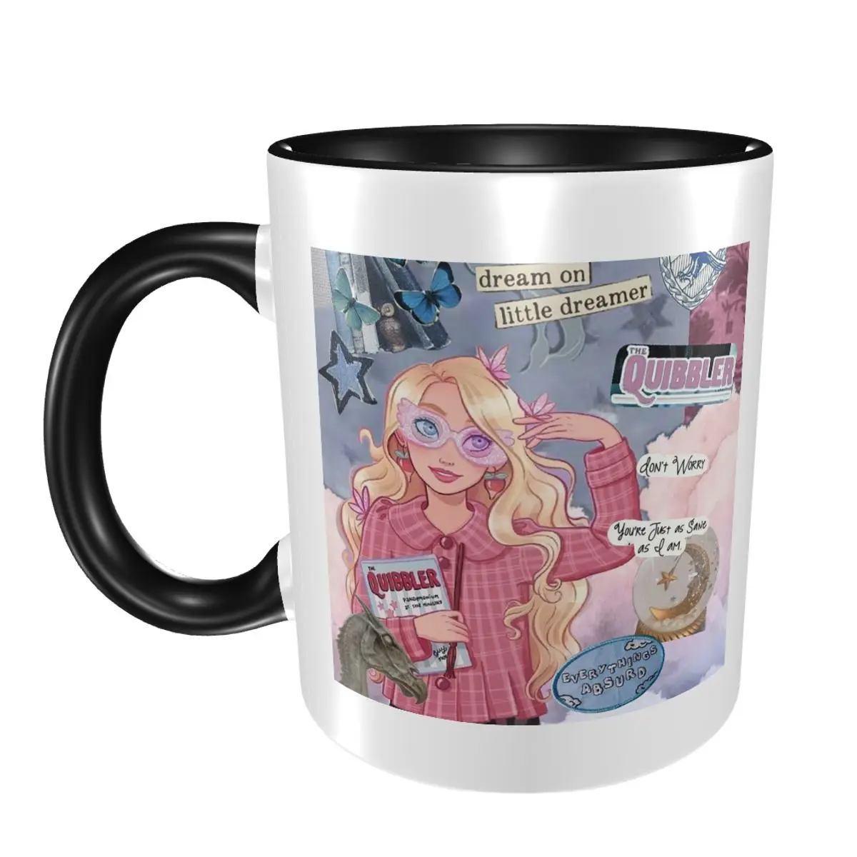 

Luna L-Lovegoods Glasses Mug Funny Ceramic Coffee Cups Tea Mugs Milk Cup Drinkware Gifts for Friends