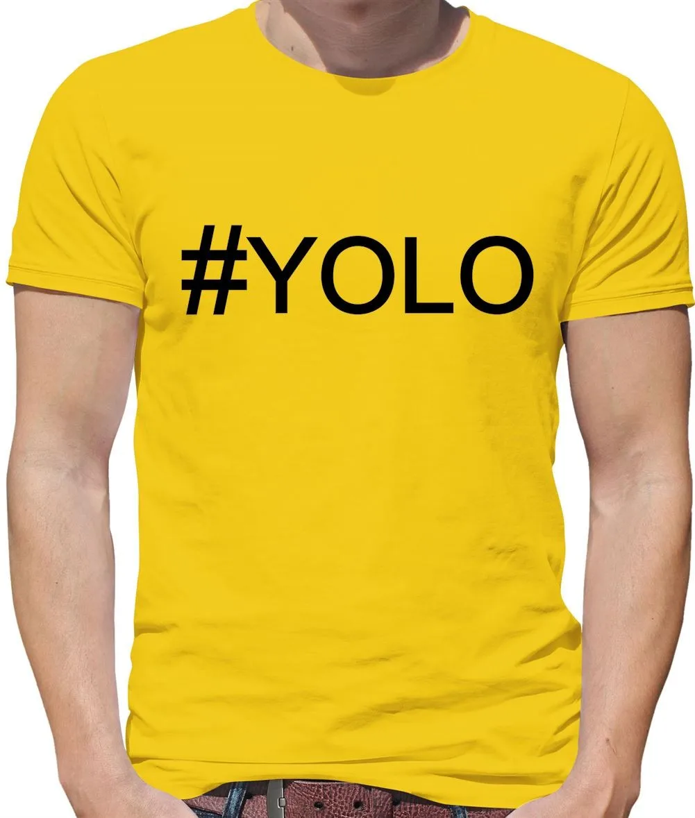 Хештег Йоло — мужская футболка — You Only Live Once Carpe Diem Hash Tag Funny Хештег Йоло — мужская футболка — You Only Live Once Carpe Diem Hash Tag Funny