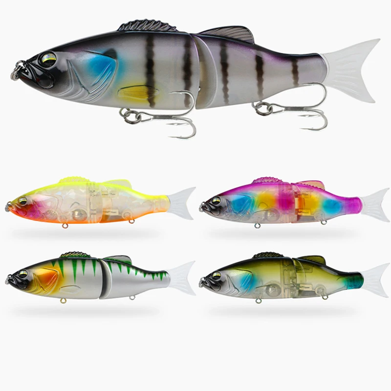 174mm/87g Multi Abschnitt Köder Zwei Abschnitt Gebogene CMouth Köder Untergetaucht Kunststoff Angeln Köder Meer fisch Süßwasser Universal Angeln