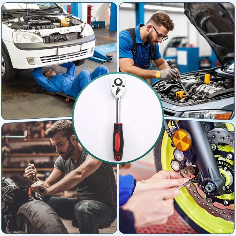 

AC23-Extender Ratchet Torque Socket Hexagonal Extension Sleeve Auto Repair Hardware Toolbox Socket Wrench Set