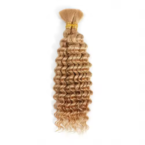 Human Braiding Hair Deep Wave Bulk for Braiding No Weft Deep Curly Braiding Hair for Boho Braids Brazilian Virgin Human Hair - Image 10