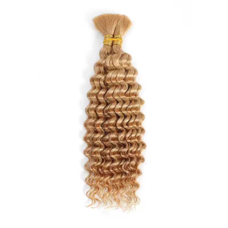 Human Braiding Hair Deep Wave Bulk for Braiding No Weft Deep Curly Braiding Hair for Boho Braids Brazilian Virgin Human Hair - Image 10
