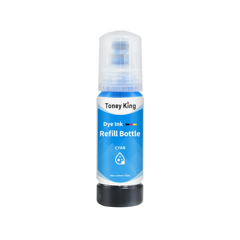 Toney King-recarga de tinta para impresora Epson EcoTank, recambio de tinta de 70ml, L3150, L3110, L3100, L3210, L3250, L1110, 5190, ET-2710, 102,