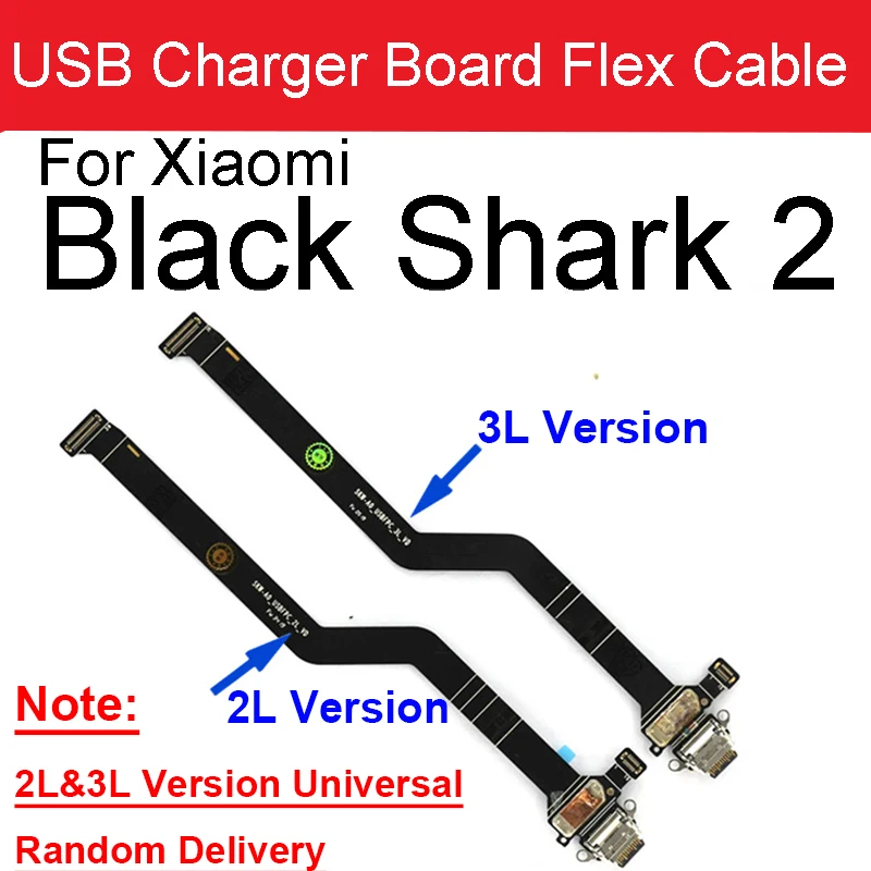 USB Charging Connector Board For Xiaomi blackshark Black Shark 2 Pro SKW-H0 Charging Port Dock Charge Flex Cable Replacement