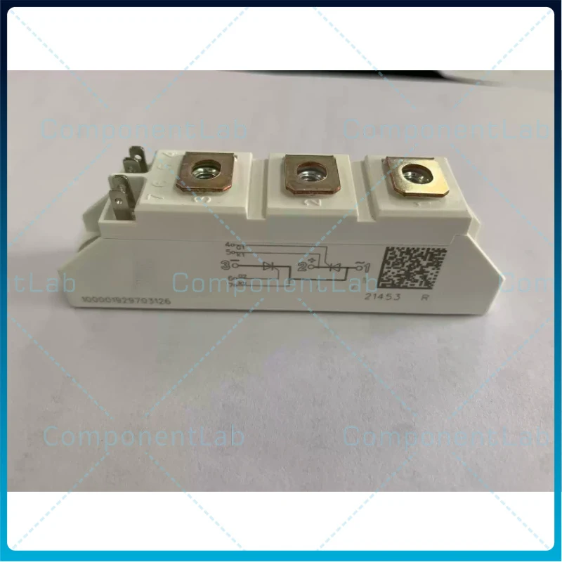 Módulo SCR SKKT57-16E 1600V 50A, Tiristor Duplo Meio Controlado para Semikron SEMIPACK 1