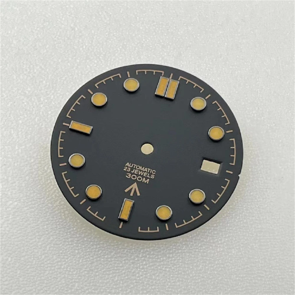 31mm Blue Luminous Watch Dial for NH35 Movement Modified Part Replacement Dials Diving Watches Accessories No Logo