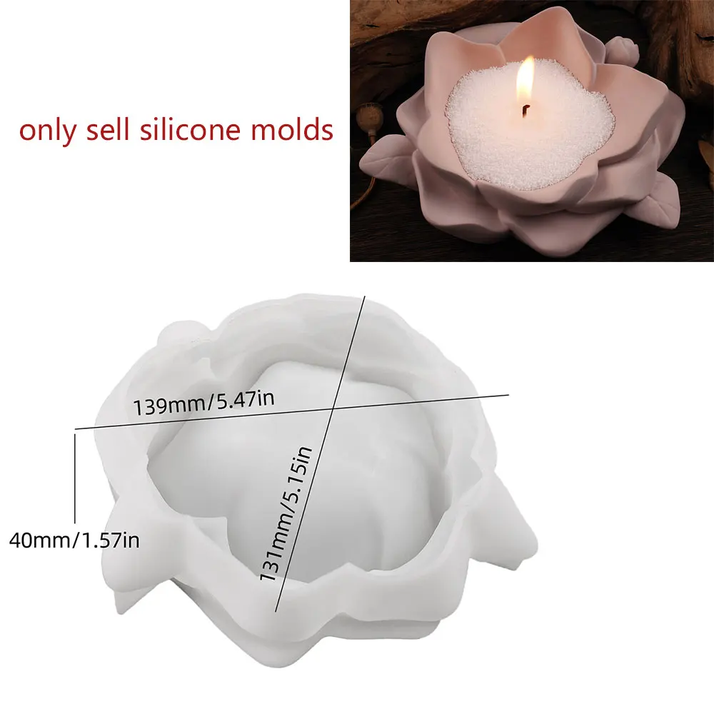 لتقوم بها بنفسك زهرة الايبوكسي الراتنج الجبس كاميليا منفضة سجائر قالب الاسمنت الطين شمعة حامل صابون قالب من السيليكون ديكور المنزل ،