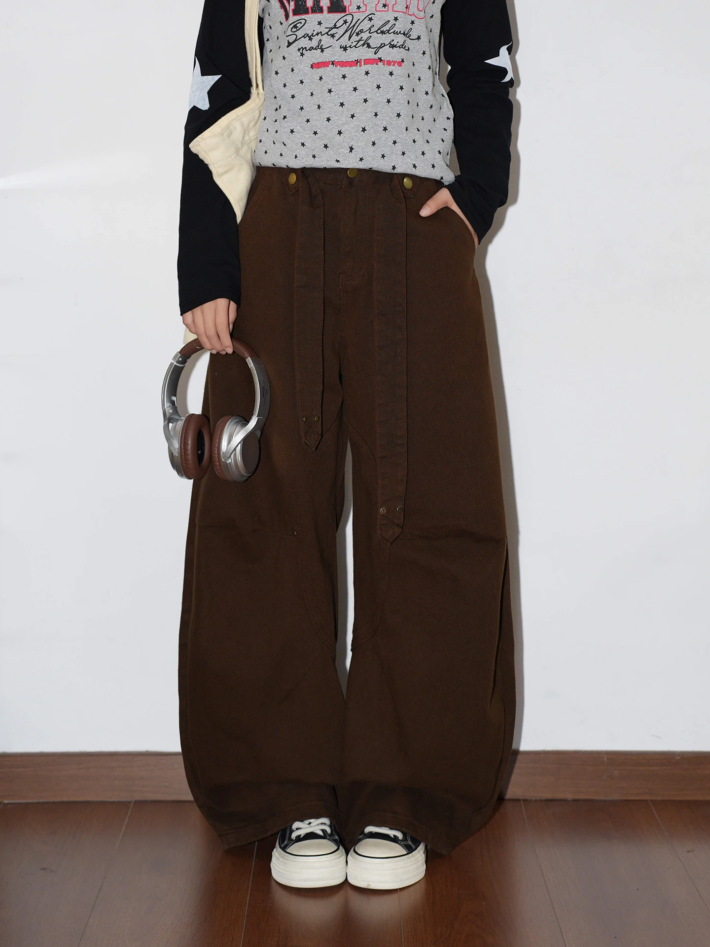 SOLDOUT American Retro Knife Loose Wide Leg Casual Pants Women Autumn New Style Versatile Casual Trousers Street Style