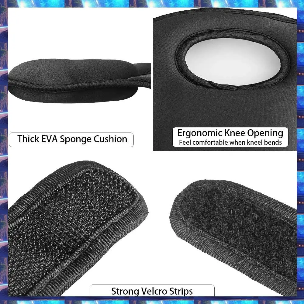 

2025 Gardening Knee Pads, Home Knee Pads For Gardening Cleaning, Adjustable Straps Knee Pads For Scrubbing Floors Work ,Black,Ga
