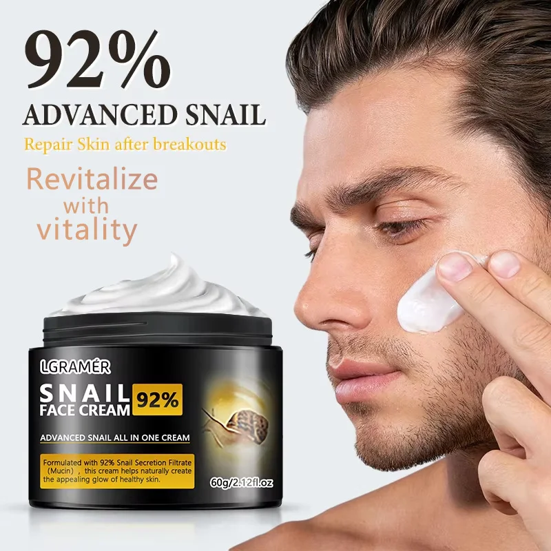 Smooth wrinkles Snail Face Cream Collagen Moisturizing Nourish Repair Face Damaged Lift Firm Smooth Bright Whitening Skin Care