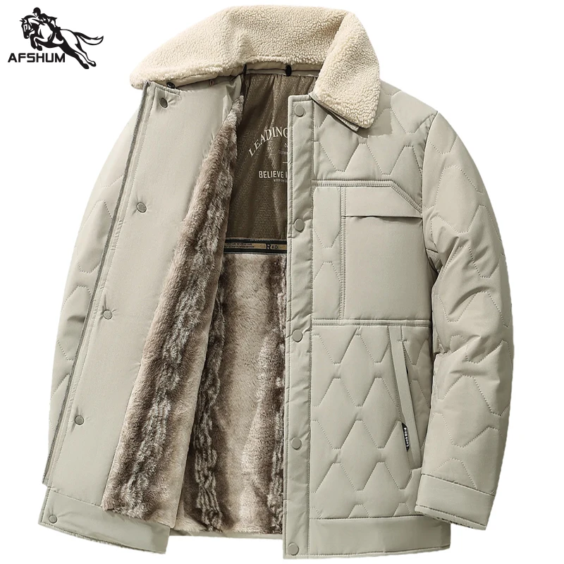 남성용 재킷 스탠드 남성 파카 겨울 신상 후드 다운 재킷 플리스 따뜻한 재킷 남성 비즈니스 레저 코트 야구 코트