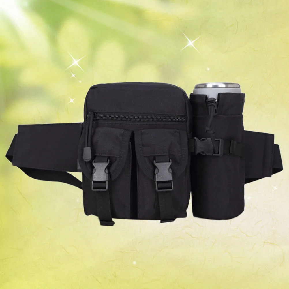 

Adjustable Black Cycling Waist Pack Sweatproof Water Resistant Lightweight Sports Waist Bag Running Hiking Climbing Outdoor