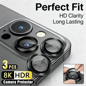 Bilashmart 2026 3 Camera Lens Glass Protector iPhone 11 12 13 14 15 16 Pro Max 12 13 Mini Protective Glass iPhone 14 15 16 Plus