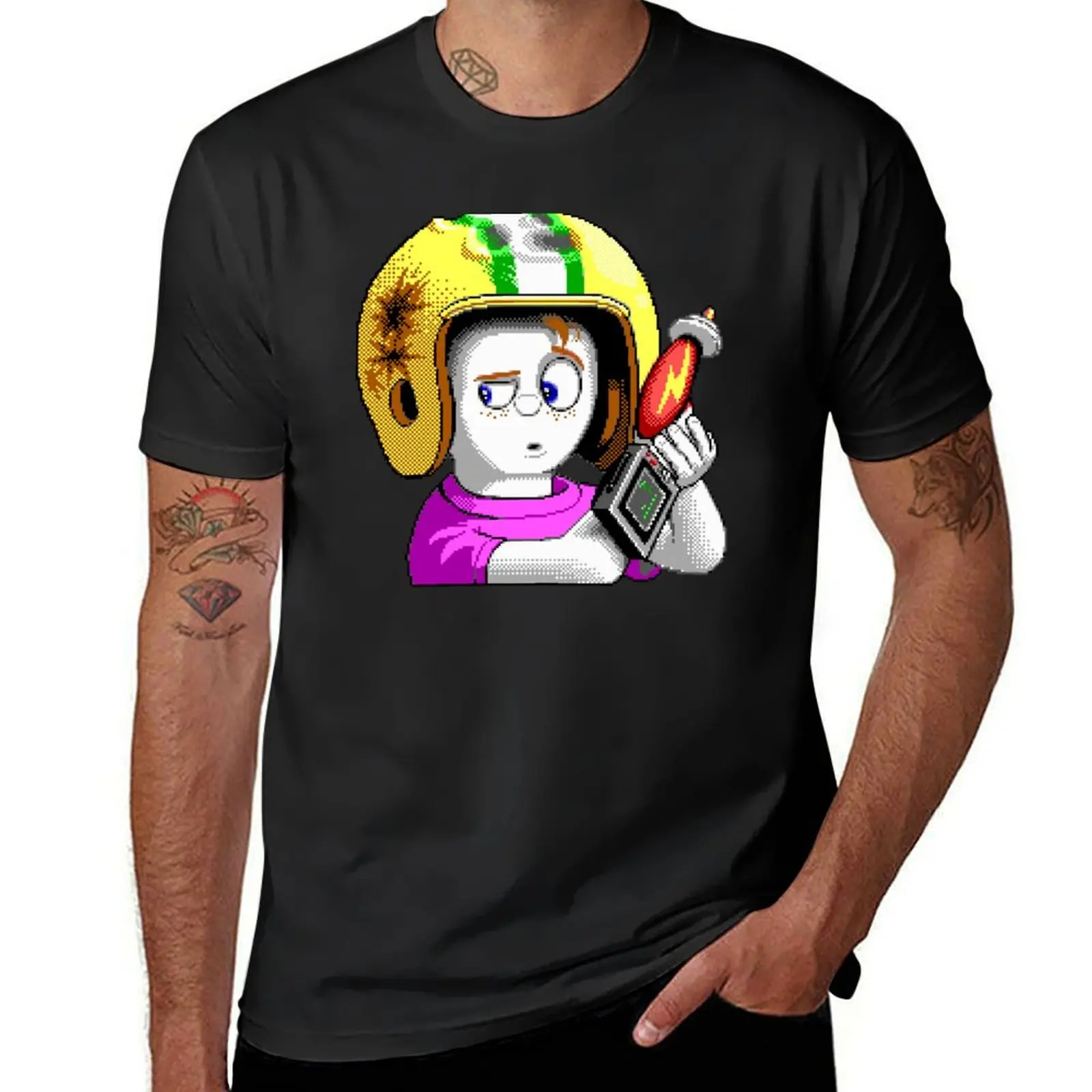 Commander Keen HD - Retro DOS game fan items T-Shirt plus sizes oversizeds tops clothes for men