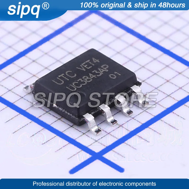 10PCS/LOT UC3843AP-S08-R UC3843AP SOIC-8 New and Original In Stock