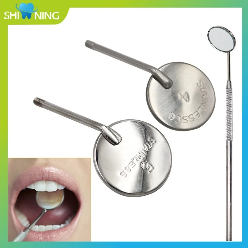 

10 шт., зеркало для рта, отражатель, стоматологическое зеркало для рта, зеркало для ухода за полостью рта, ручка, стоматологические инструменты 4 # /5 #