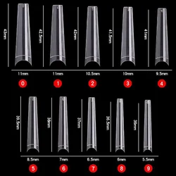 600pcs/120pcs Nail Tips XXL Coffin  Acrylic Half Fake Nail