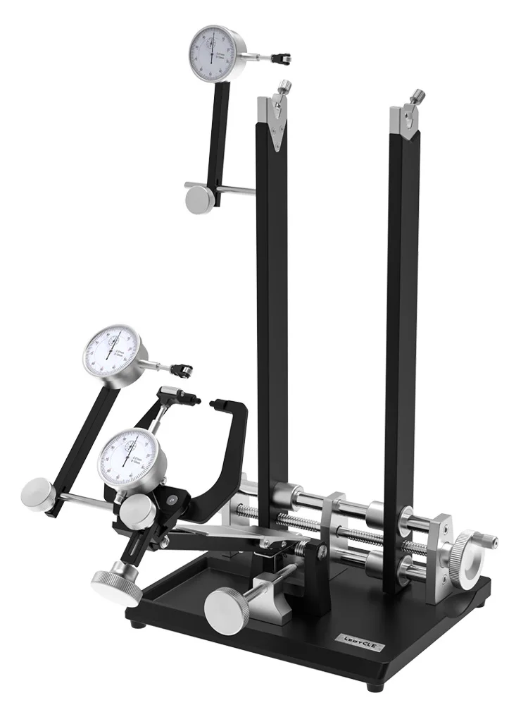 

Bicycle Wheel Truing Stand Folding Rim Calibration Alignment Tool with Precision Dial Indicators for MTB Road Bike Repair New ﻿