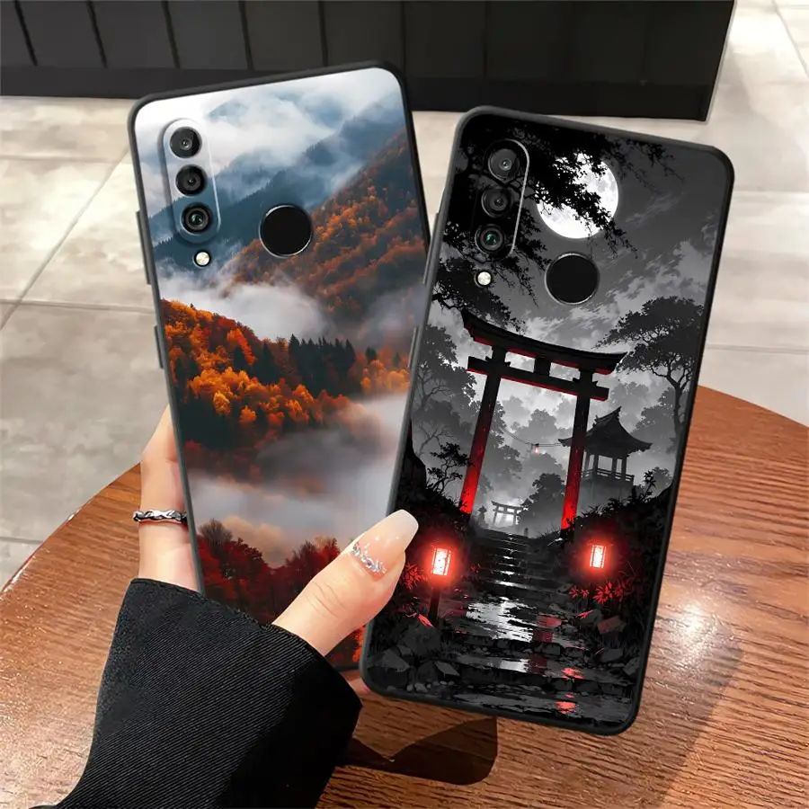 

Чехол для Huawei P30 P20 Pro P Smart 2019 P20 P40 Lite P20 Lite 2018, мягкий корпус с рисунком вида на горы