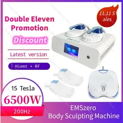 EMSzero Neo 15 Tesla Slimming Machine 6500W 200HZ EMS RF Body Sculpting Fat Burning Contouring Electromagnetic Muscle Stimulate