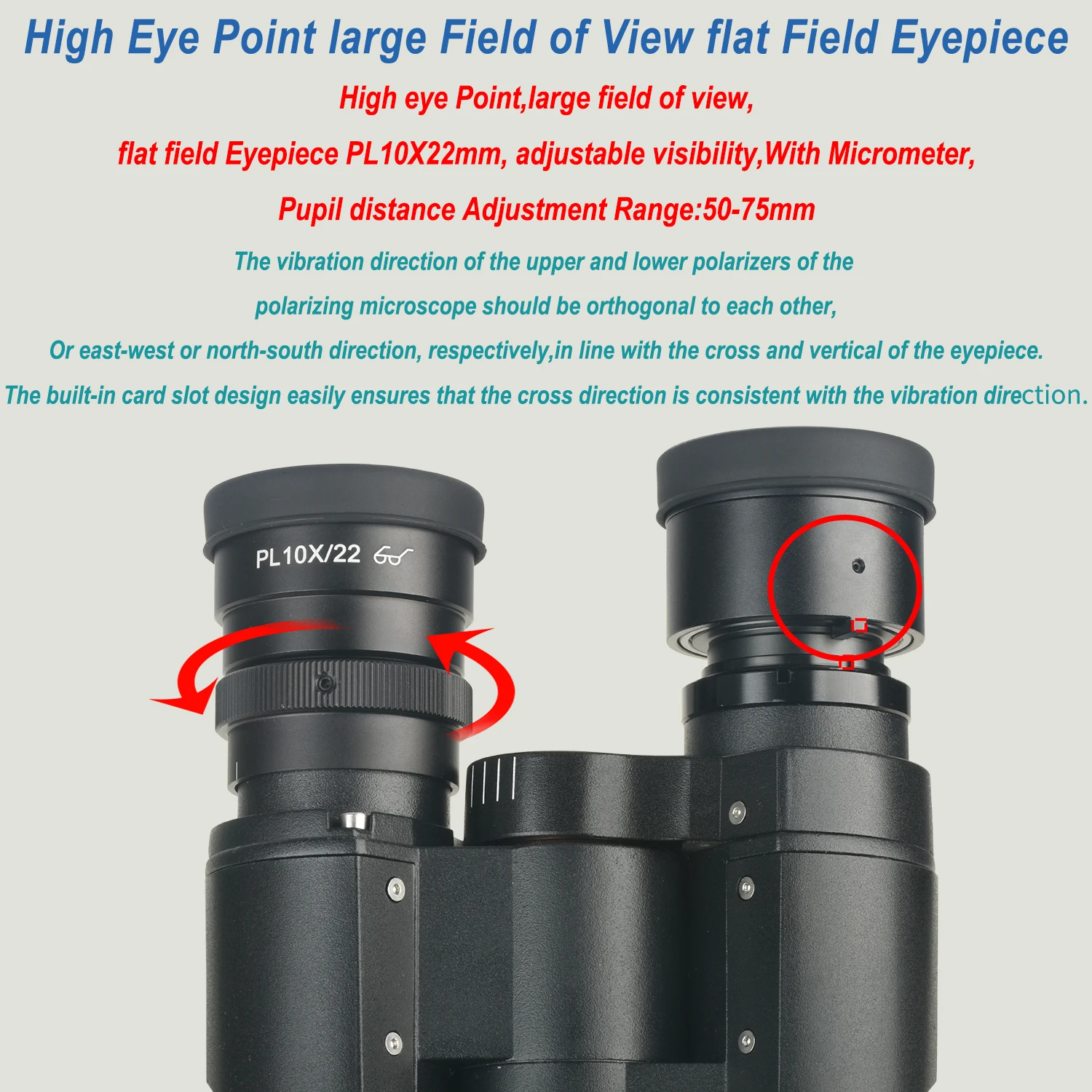 KOPPACE 50X-500X مجهر الاستقطاب الإلكتروني مراقبة كاميرا قياس كريستال الصخور المعدنية 4K HD