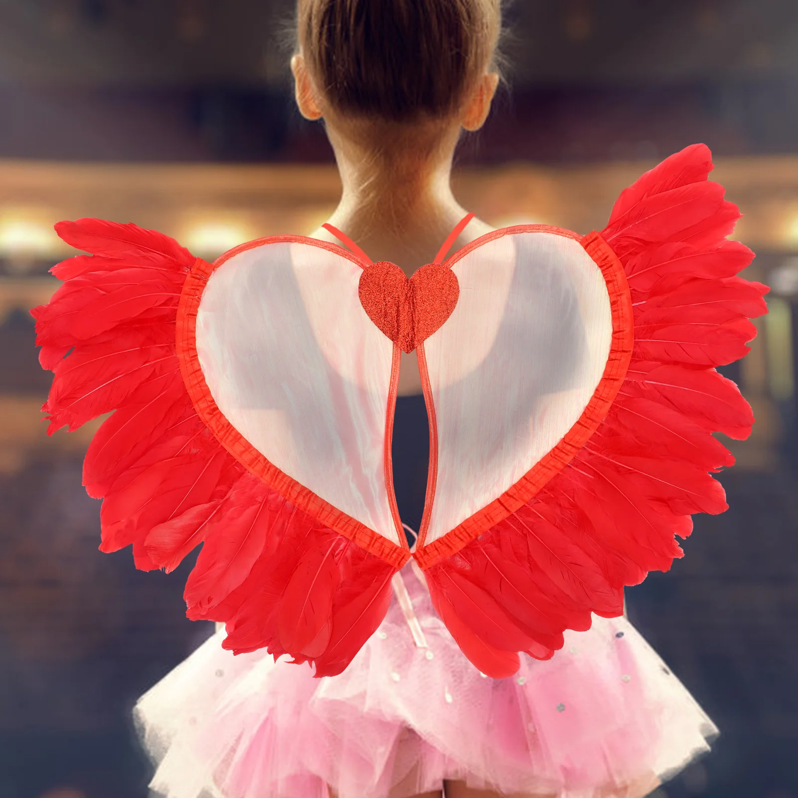 Kids Heart Delicate Craftsmanship Fairy Cosplay Party Costume Role Play Performance Props Fairy Wings