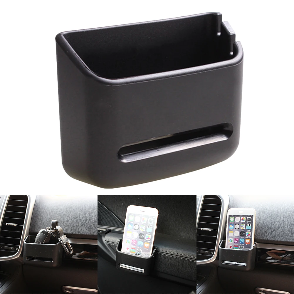 Brand New Storage Box Organizer Replacement ABS Accessories Black Bracket Car Fittings For Coin Card Interior Supplies