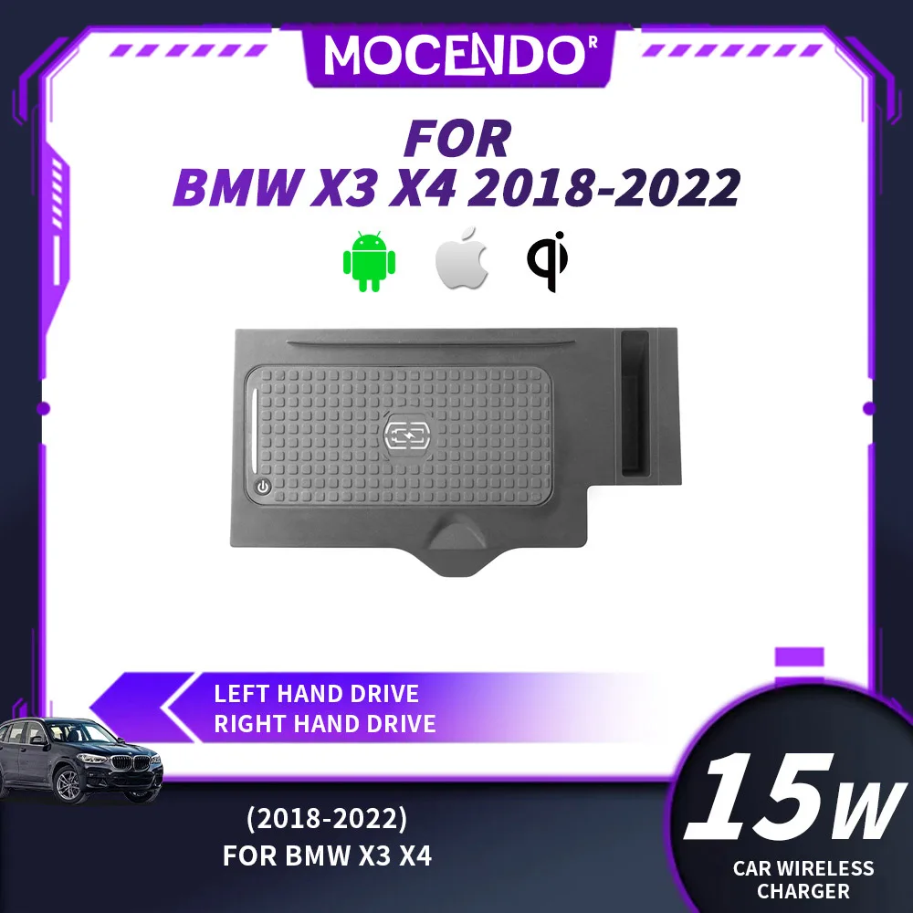 

Car Wireless Charger For BMW X3/X4 Accessories Fast Phone Charging Plate Interior Modification Auto Parts 2018-2022