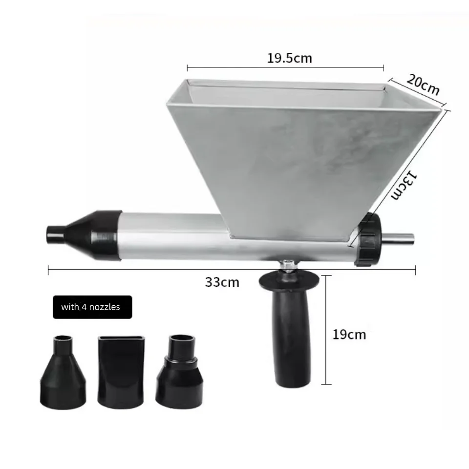Imagem -04 - Pistola de Calafetagem de Cimento com Bicos Pulverizador de Argamassa Metálico Portátil Pulverizador para Paredes Tijolos Pisos
