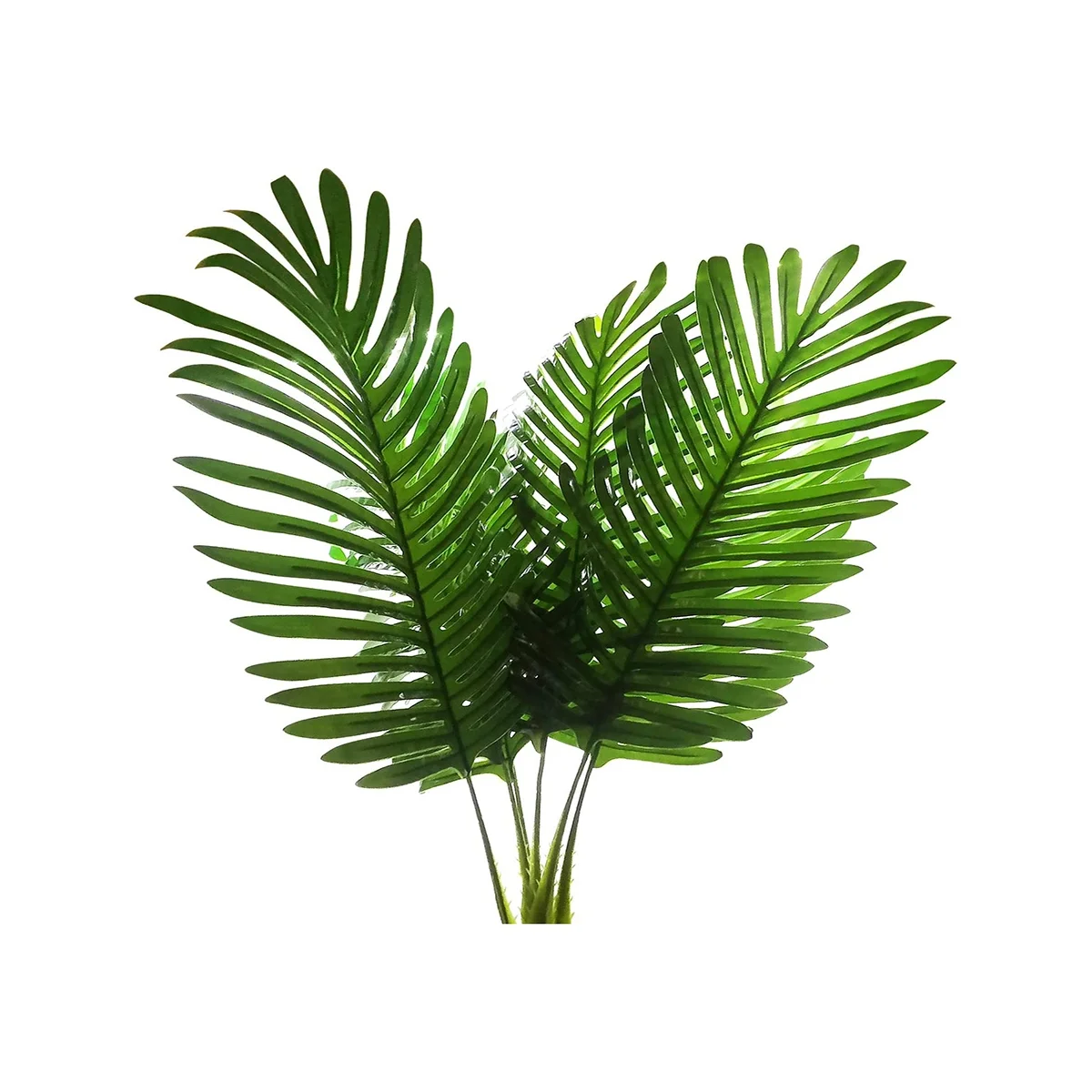 5 Pack Artificial Palm Plants Leaves Faux Turtle Leaf Tropical Palm Tree Leaves Imitation Leaf Artificial Plants