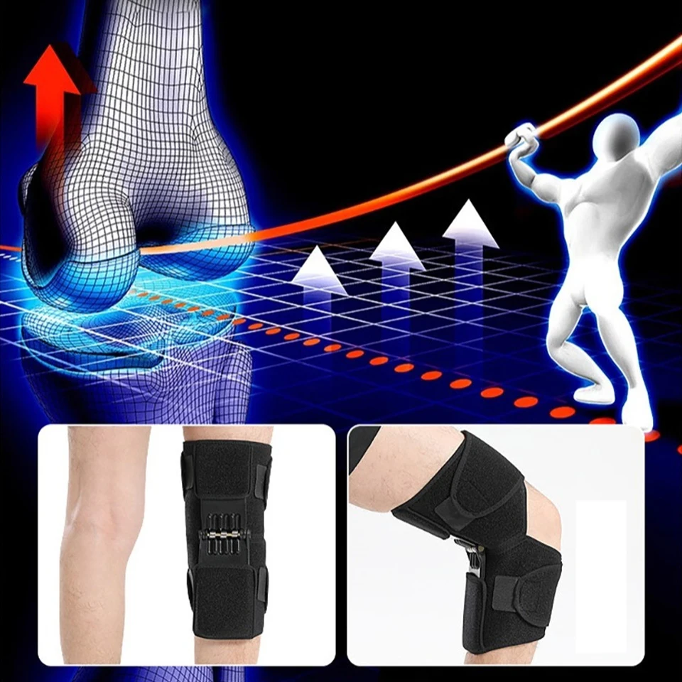 1Pcs Knee Booster Medical Power Lift Knee Weakly Brace Joint Support Spring Stabilizer Gym sports Heath Care Leg Stretcher