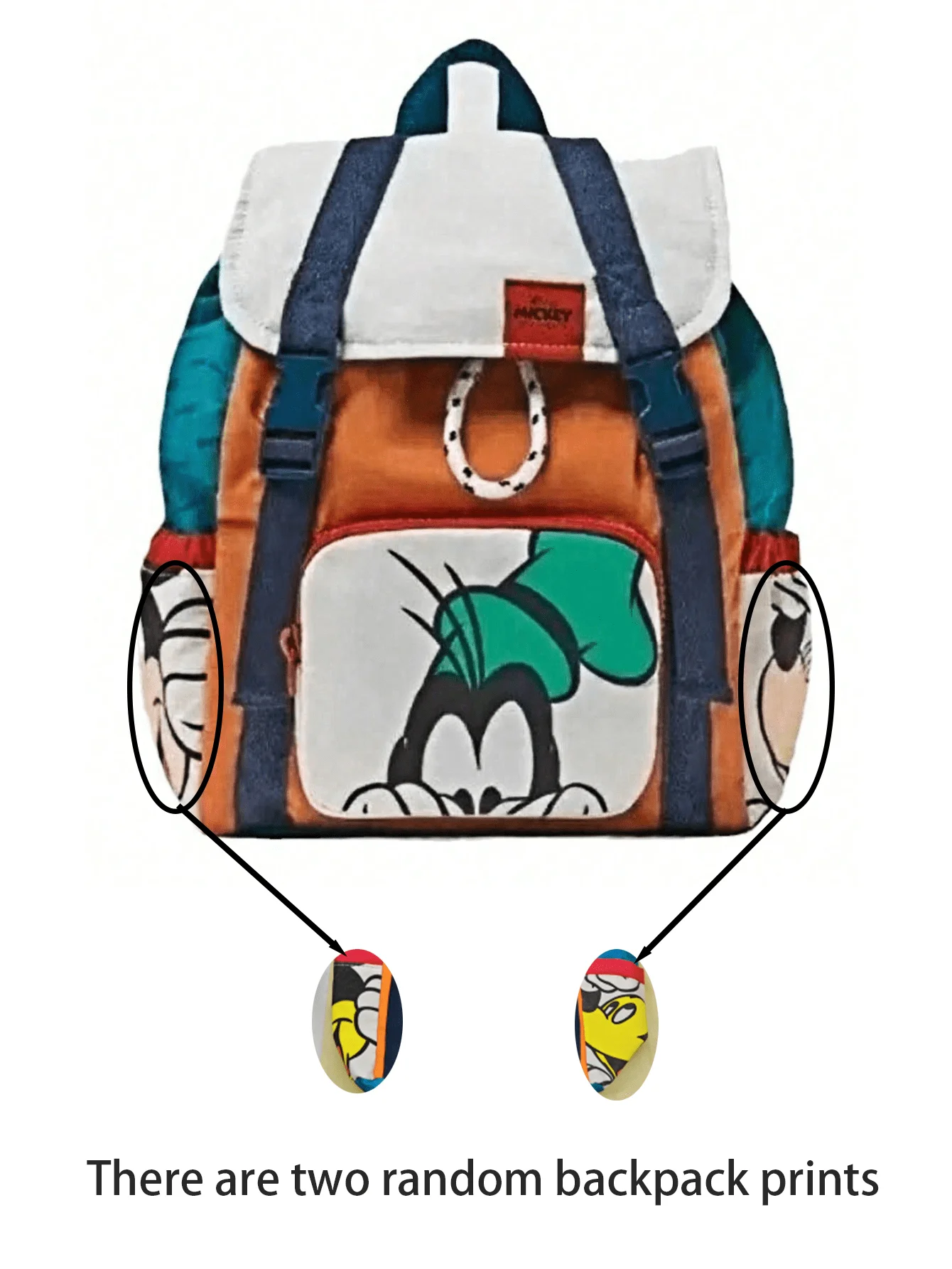 Mickey Minnie New Women's Backpack Exquisite And Versatile Printed Co-Branded Mickey Mouse Backpack