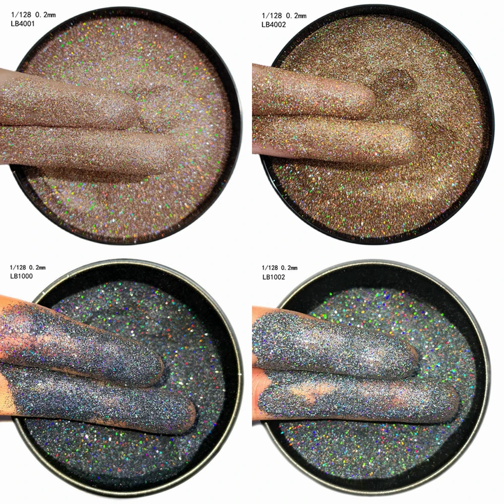 

500g Bulk Pack Laser Glitter Champagne&Rose Gold Holographic Chrome Glitter Powder Sparkly Fine Dust Symphony Dazzling Glitter