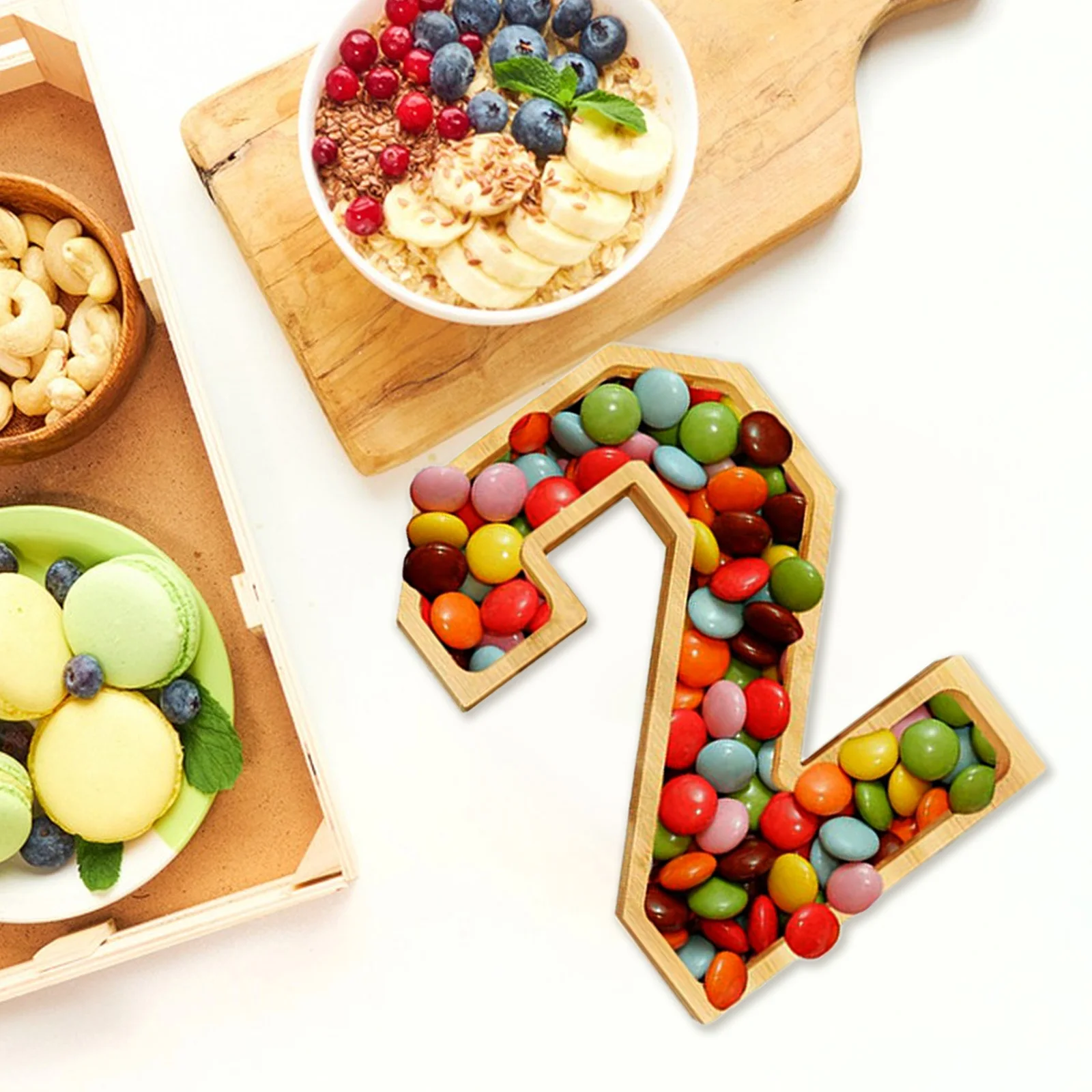 

Number Cake Boards Kitchen Food Plate Fillable Serving Tray Household Fruit Shape