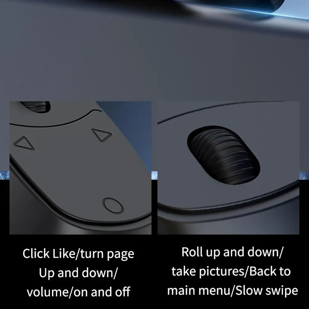 Rechargeable Bluetooth Wireless Page Turner Clicker Controller Smart Ring Remote Control Phone Holder Kit For Selfie Video