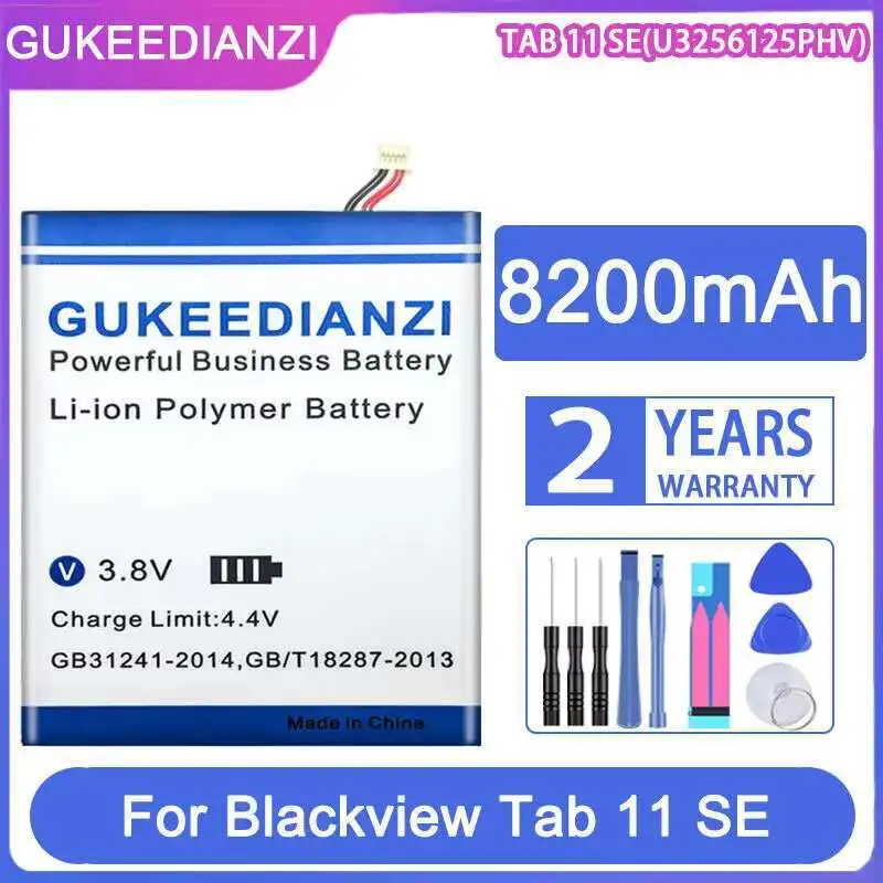 

Аккумулятор для планшета 8200 мАч, надежное питание для Blackview Tab 11 SE U3256125PHV, высокая производительность